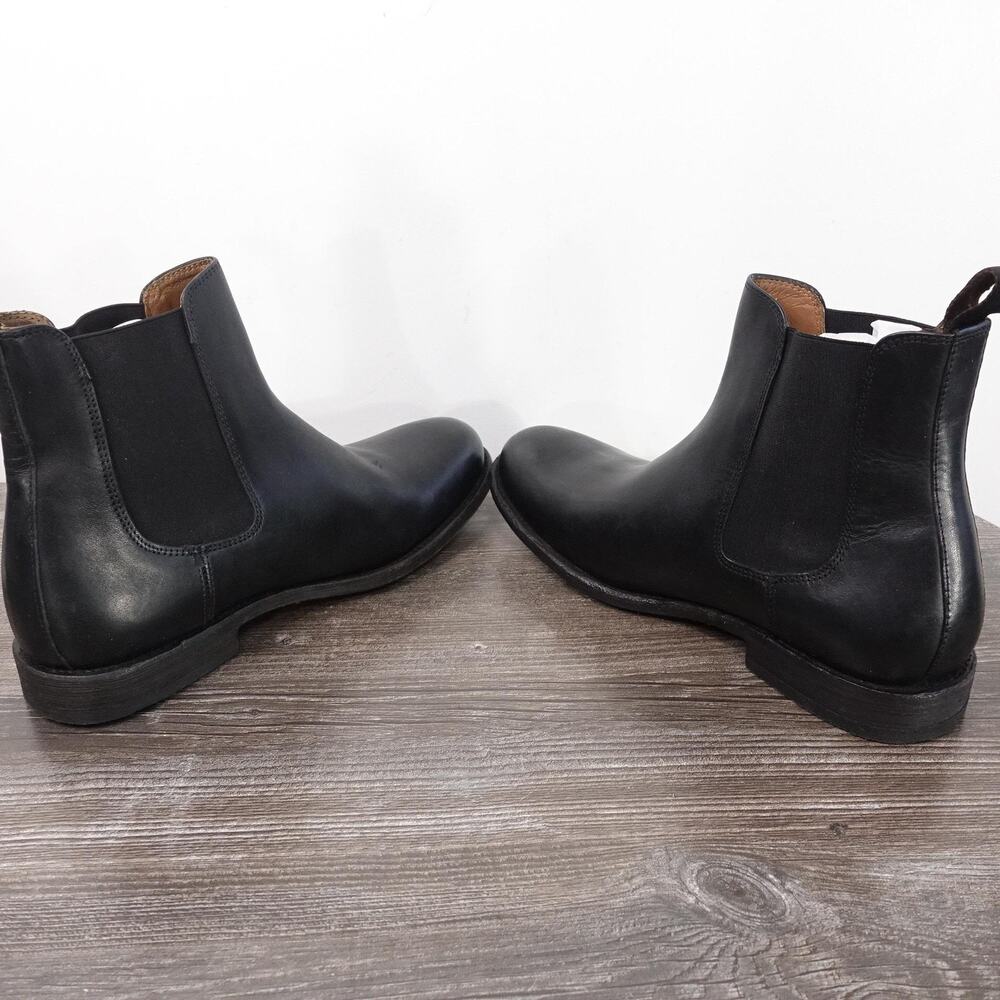 Frye Boots Mens Size 9 D Black Leather Chelsea Ankle Pull On Casual Dress Shoes - Picture 7 of 10